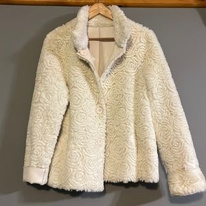 Faux fur reversible coat!